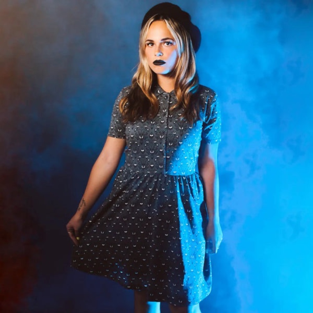 Cakeworthy Haunted Mansion Wallpaper dress